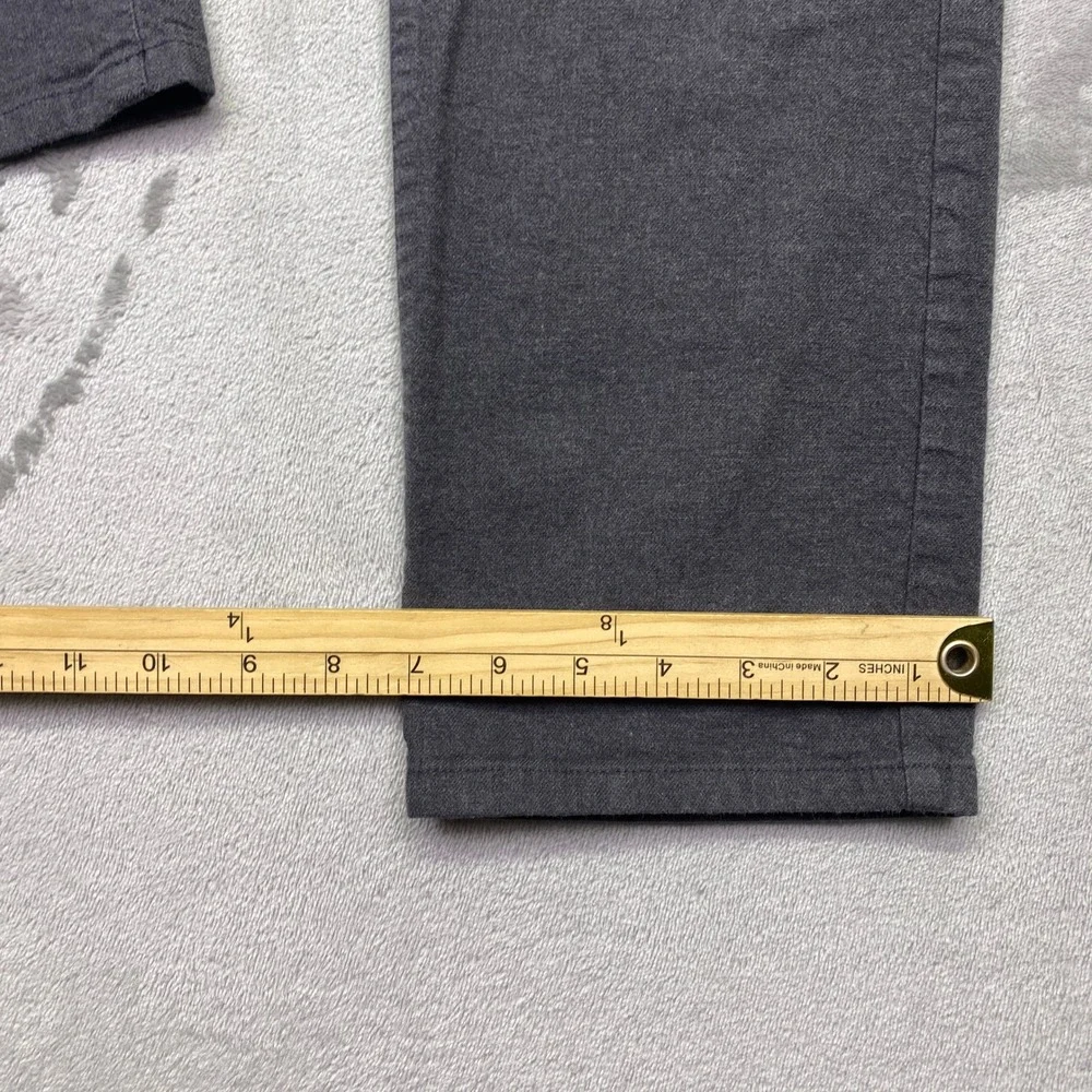 Bonobos Tailored Chino Men Sz 32 Charcoal Gray Tessuti di Sondrio Italian Fabric